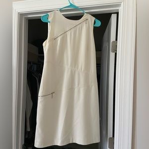 Vintage white Sandra Darren dress - size 8.
